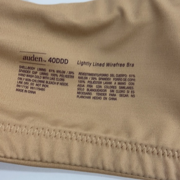 Auden lightly lined wirefree bra size 40DDD - Picture 7 of 9